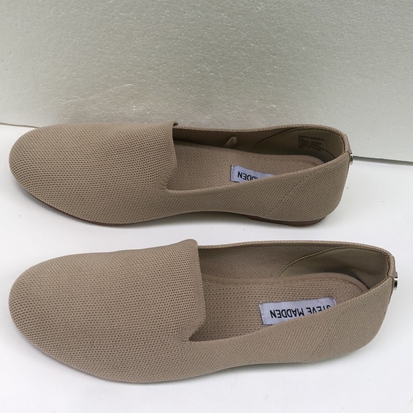 Steve Madden Natural Taupe Women’s Slip-On Knit Flats Shoes- Size 6.5 - Picture 7 of 14